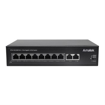 AN-S10P8A - 10-портовый 100 Мбит/с коммутатор с PoE+ до 120Вт 7000656 - фото 10590