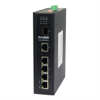 AN-SXG6P4D - промышленный 6-портовый гигабитный коммутатор с HiPoE до 180Вт 7000917