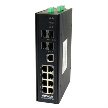 AN-SXGM12P8S - промышленный 12-портовый  управляемый L2+ гигабитный коммутатор с HiPoE до 360Вт 7000973